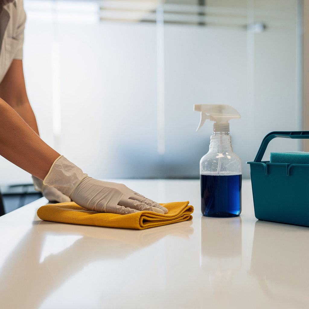 Anima Web professional janitorial team maintaining clean Phoenix business facility